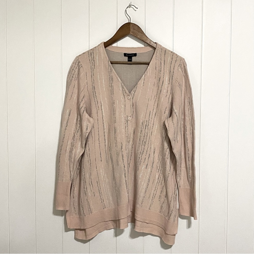 H by Halston button up flared cardigan size XL